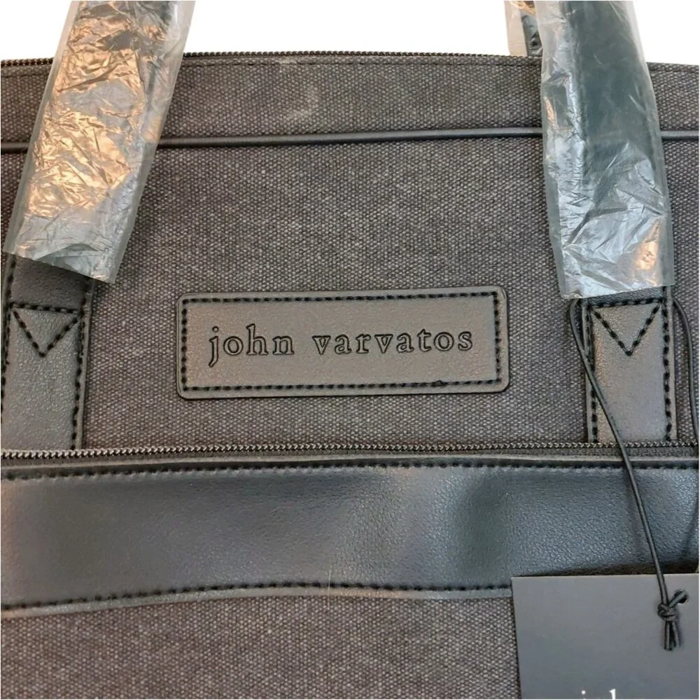 NWT John Varvatos Canvas Laptop Bag